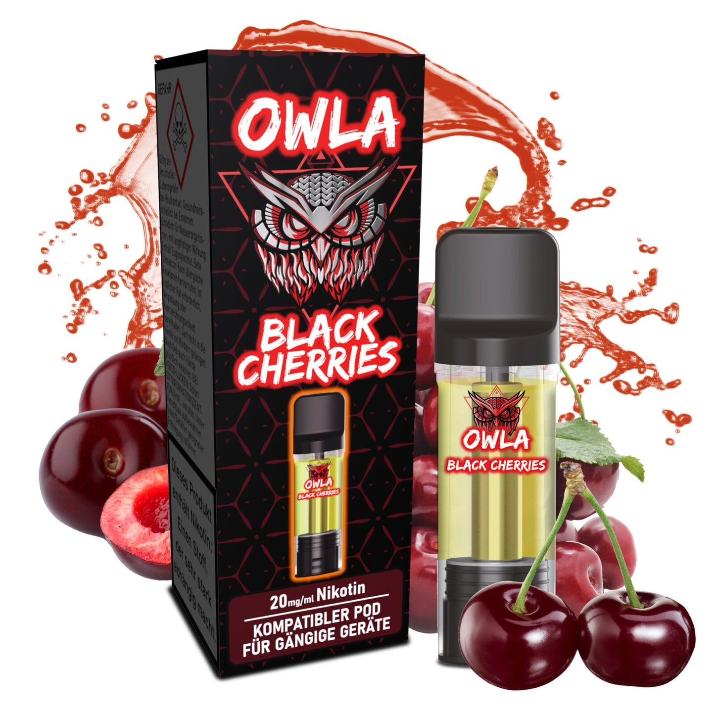 OWLA Black Cherries Pod 2 ml 20 mg