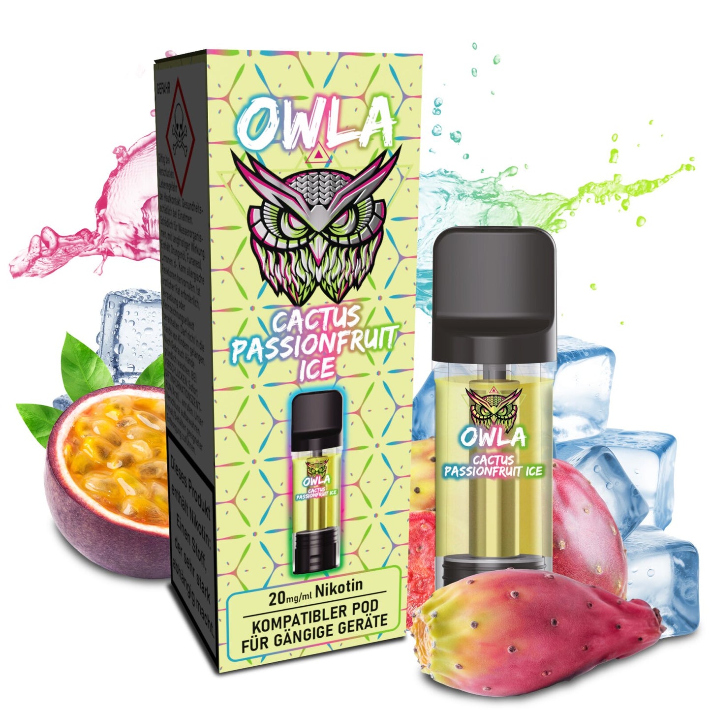 OWLA Cactus Passionfruit Ice  Pod 2 ml 20 mg